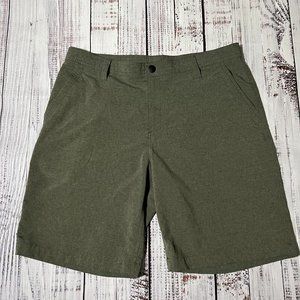 Mens G.H. Bass & Co Olive Green Snap Button Board Shorts